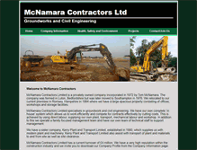 Tablet Screenshot of mcnamaracontractors.co.uk